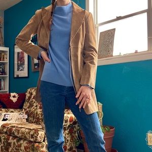 Wet Seal leather duster jacket